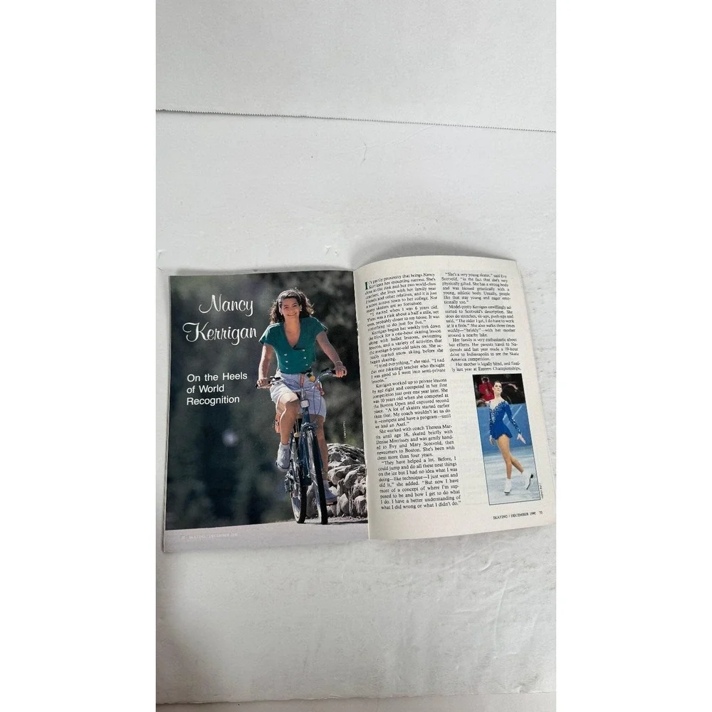 Skating Magazine December 1990 Nancy Kerrigan Figure Ice Skaters USFSA